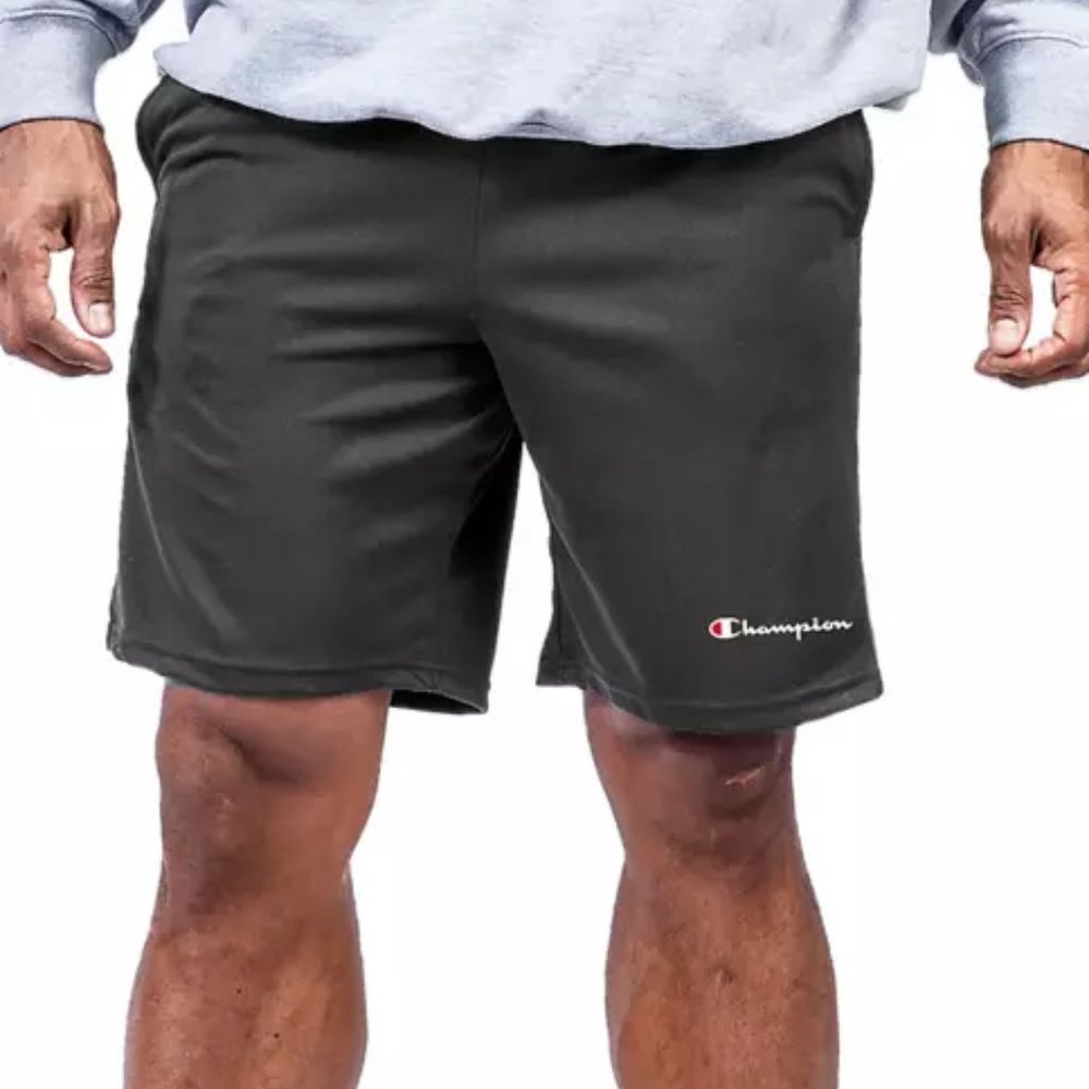 Champion® Big & Tall Fleece Graphic Shorts HEATHER